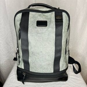 NWOT TUMI Alpha Bravo Dover Black and Gray Men's Backpack.